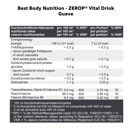 Vital Drink Zerop - 1000ml - Guave