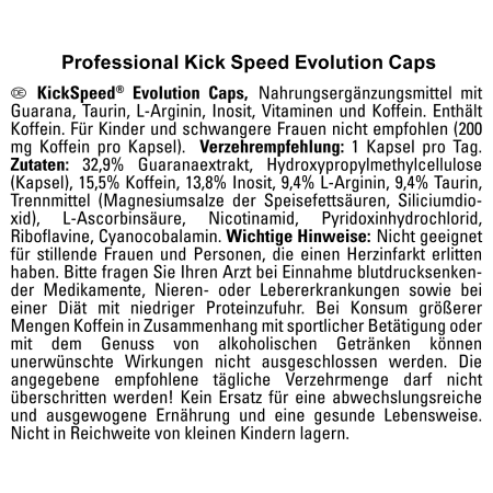 Professional Kick Speed Evolution (80 Kapseln)