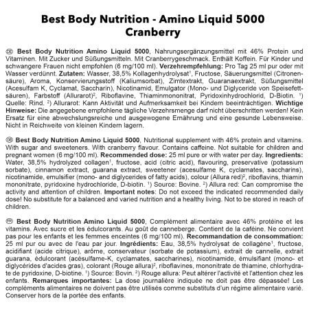 Amino Liquid 5000 Cranberry (1000ml)