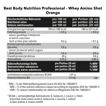 Whey Amino Shot (20x25ml)