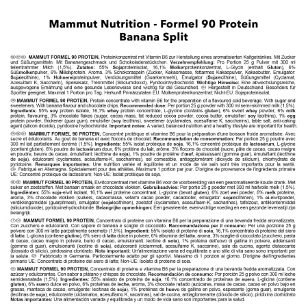 Formel 90 Protein - 3000g - Banana Split