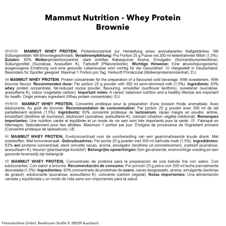 Mammut Whey Protein - 1000g - Brownie