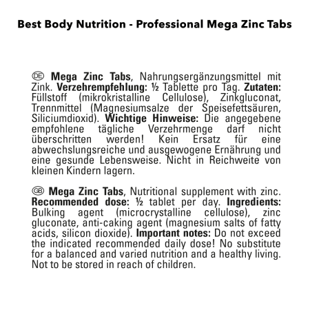Zinc Tabs (150 tabletten)