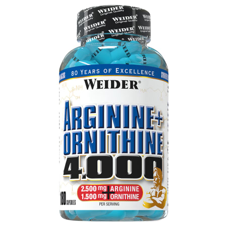 Arginine + Ornithine 4.000 (180 caps)