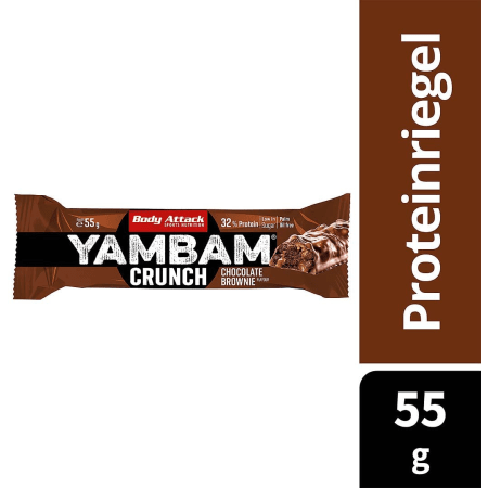 YamBam Crunch - 15x55g - Chocolate Brownie