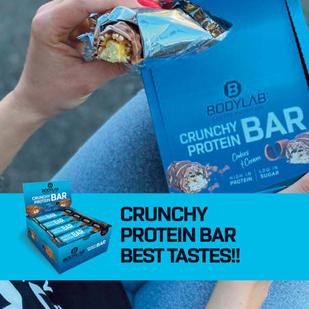 2 x Crunchy Protein Bar (je 12x64g)
