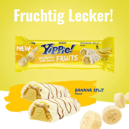 YIPPIE! Bar - 12x45g - Banana Split