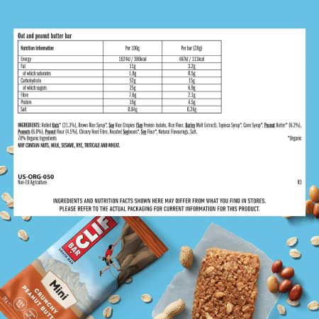 Clif Mini Bar - 10x28g - Crunchy Peanut Butter