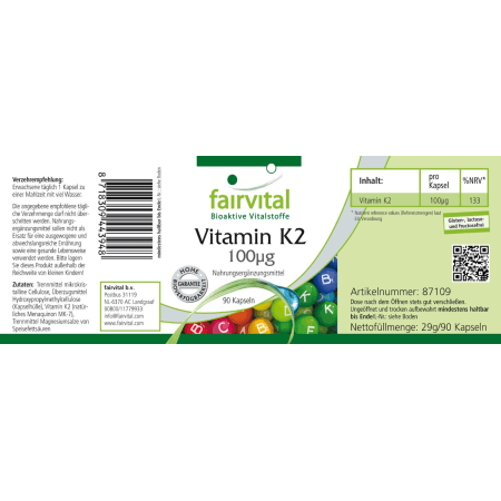 Vitamin K2 (90 Kapseln)