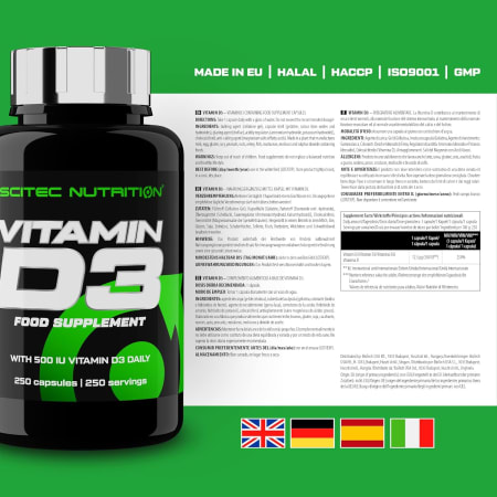 Vitamin D3 (250 Kapseln)