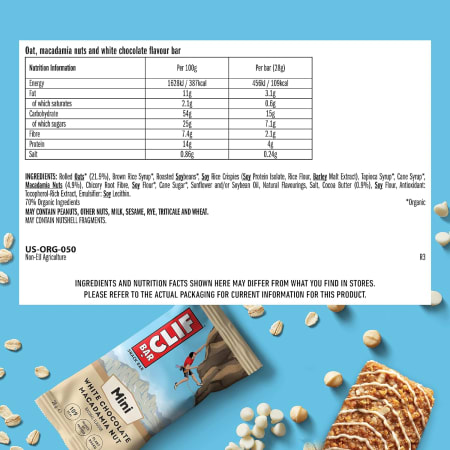 Clif Mini Bar - 10x28g - White Chocolate Macadamia Nut