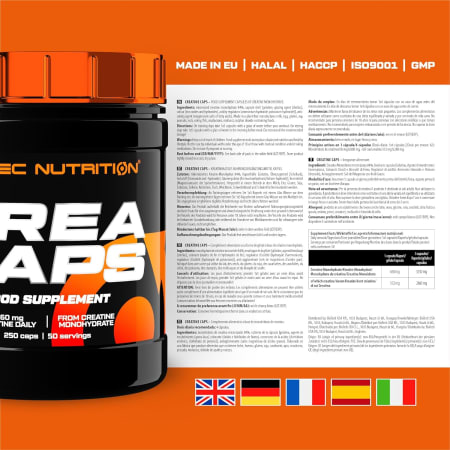 Creatine caps (250 caps)