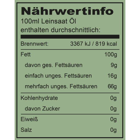 Bio Leinöl (250ml)