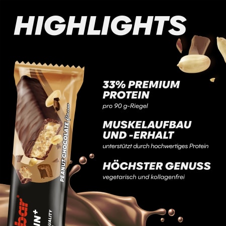 33% Protein+ Bar - 10x90g - Peanut Chocolate