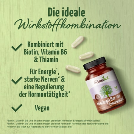 Mönchspfeffer + Yamswurzel Kapseln (120 Kapseln)
