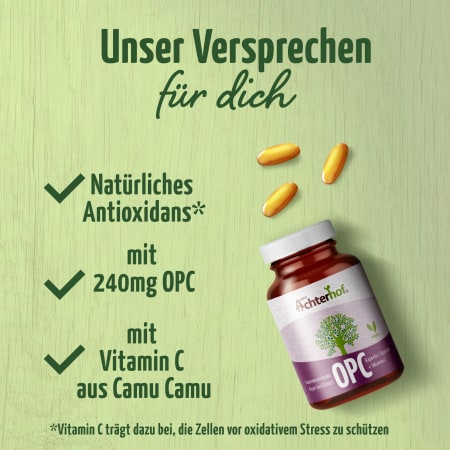 OPC Traubenkernextrakt + Vitamin C Kapseln (200 Kapseln)