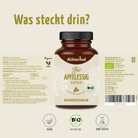 Bio Apfelessig Kapseln (180 Kapseln)