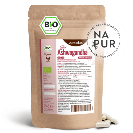 Ashwagandha Kapseln Bio Nachfüllpack (400 Kapseln)