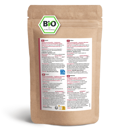 Ashwagandha Kapseln Bio Nachfüllpack (400 Kapseln)
