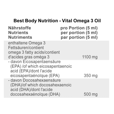Vital Omega 3 Oil (150ml)