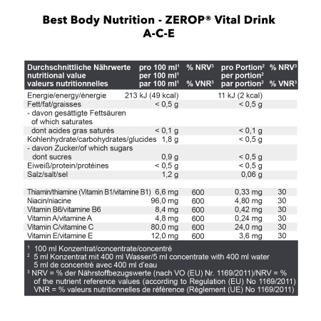 Vital Drink Zerop - 1000ml - ACE