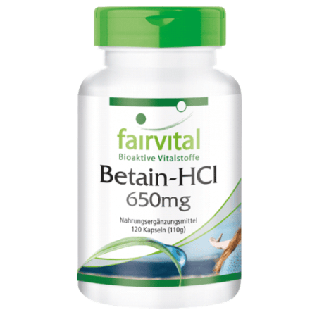 Betain HCL 650mg (120 Kapseln)