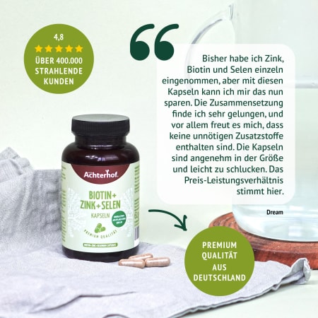 Biotin+Zink+Selen Kapseln (120 Kapseln)