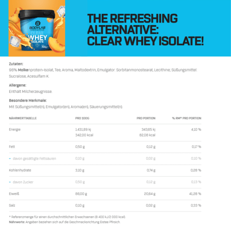 3 x Clear Whey Isolate (je 720g)