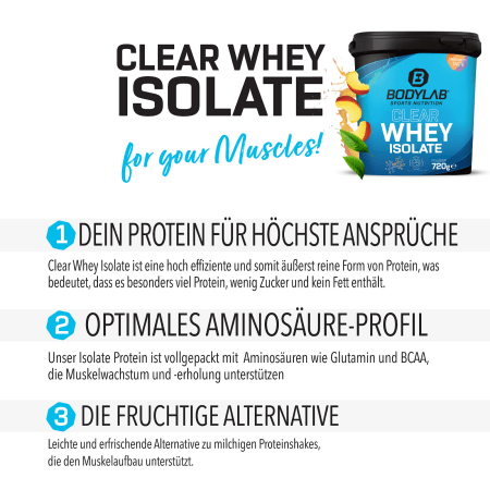 3 x Clear Whey Isolate (je 720g)