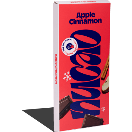 nucao Tafelschokolade bio Apple Cinnamon (85g)