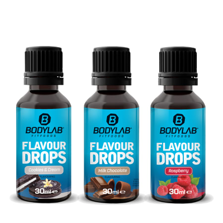 Bodylab Flavour Drops in een set van 3 x 30ml