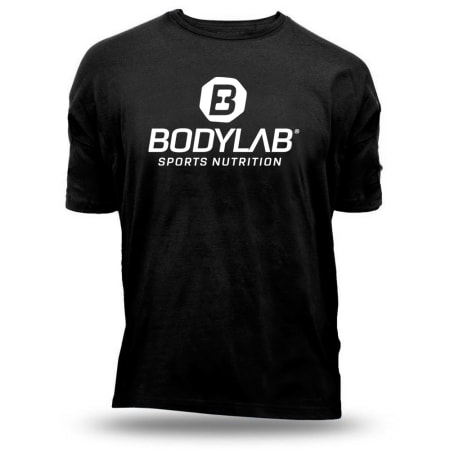 Bodylab24 T-Shirt schwarz mit weißem Schriftzug