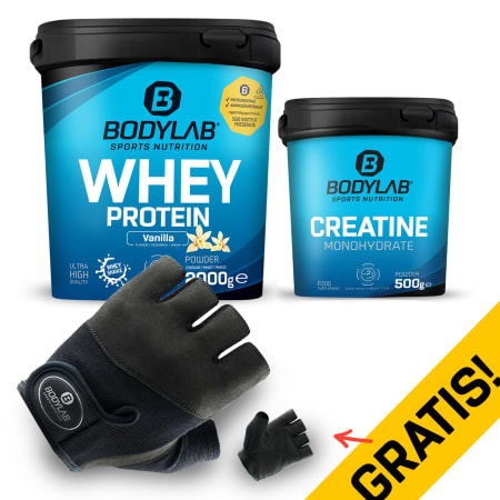 Creatine Protein Deal + handschoenen