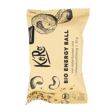 KoRo Bio Energy Ball - 14x30g - Salted Cashew and Cinnamon