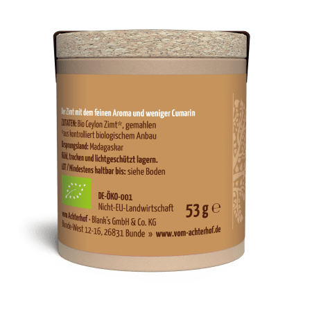 Ceylon Zimt gemahlen Bio (53g)
