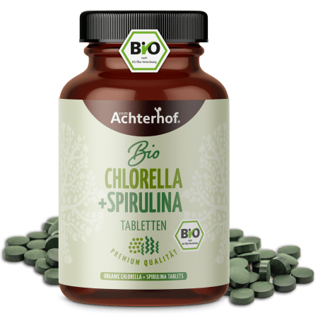 Chlorella & Spirulina Algen Tabletten Bio (400 Tabletten)