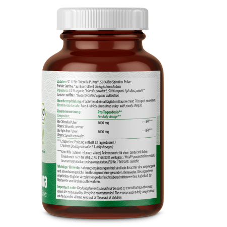 Chlorella & Spirulina Tabletten Bio (400 Tabletten)
