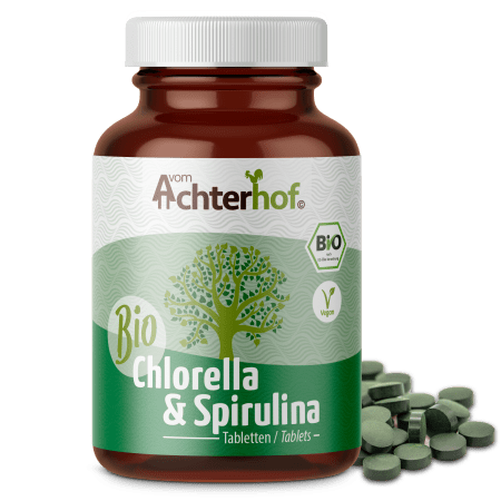 Spirulina Chlorella Algen Tabletten Bio (400 Tabletten)