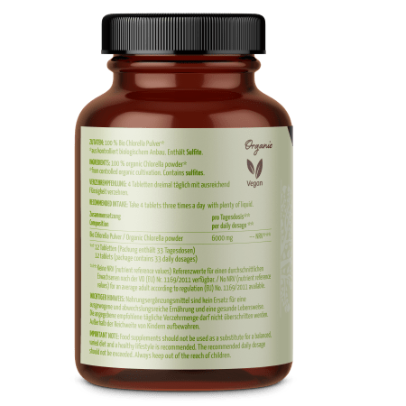 Chlorella Algen Tabletten Bio (400 Tabletten)