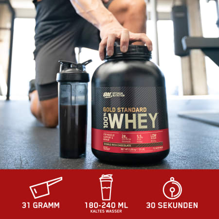 100% Whey Gold Standard - 900g - Double Rich Chocolate