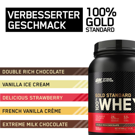 100% Whey Gold Standard - 900g - Double Rich Chocolate