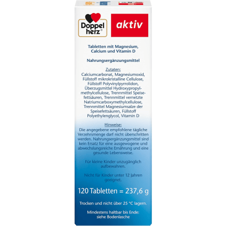 Magnesium + Calcium + D3 (120 Tabletten)