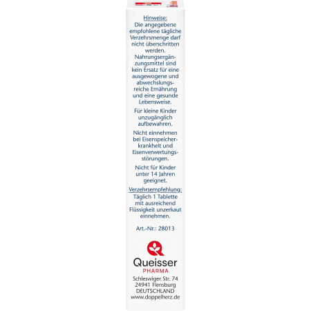 Eisen + C + Histidin + Folsäure (30 Tabletten)
