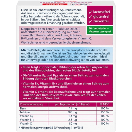 Eisen Femin direct (20 Portionsbeutel)