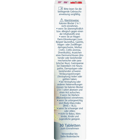 Kalorien Blocker 2 in 1 (30 Tabletten)