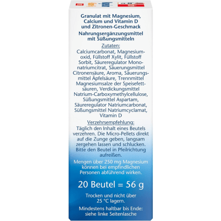 Magnesium + Calcium + D3 Direct (3x20 Portionen)