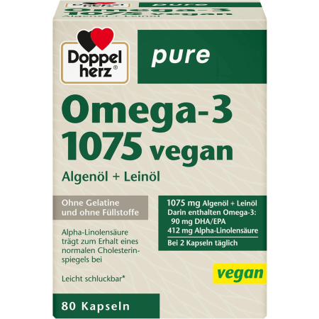 Pure Omega-3 1075 vegan (80 Kapseln)