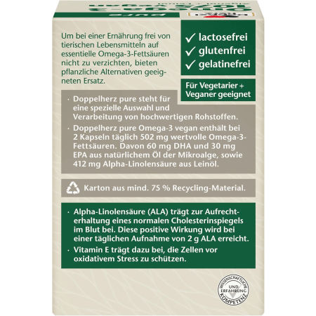 Pure Omega-3 1075 vegan (80 Kapseln)