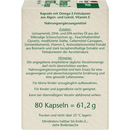 Pure Omega-3 1075 vegan (80 Kapseln)