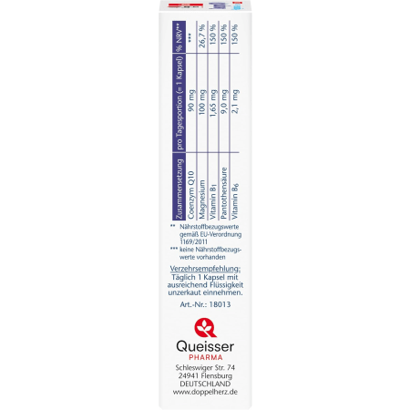 Coenzym Q10 + Magnesium + B-Vitamine (30 Kapseln)